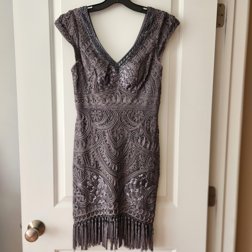 Sue Wong dress, grey color, size 2